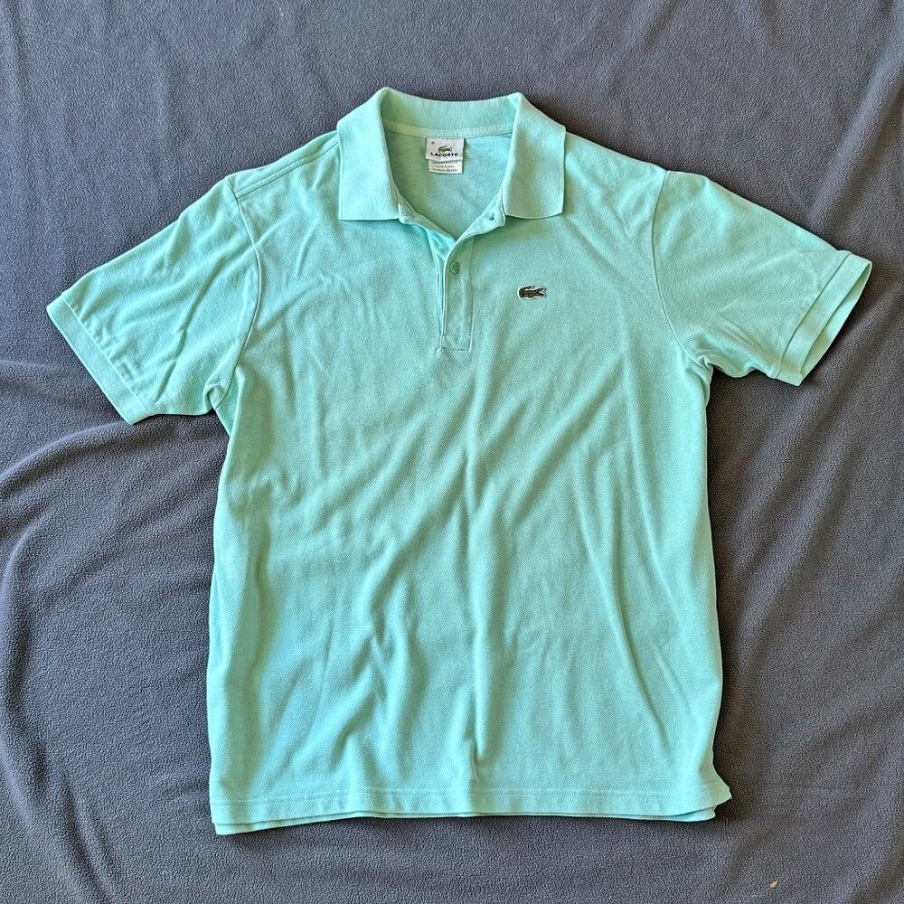 Men's Aquamarine Lacoste Polo size 6
